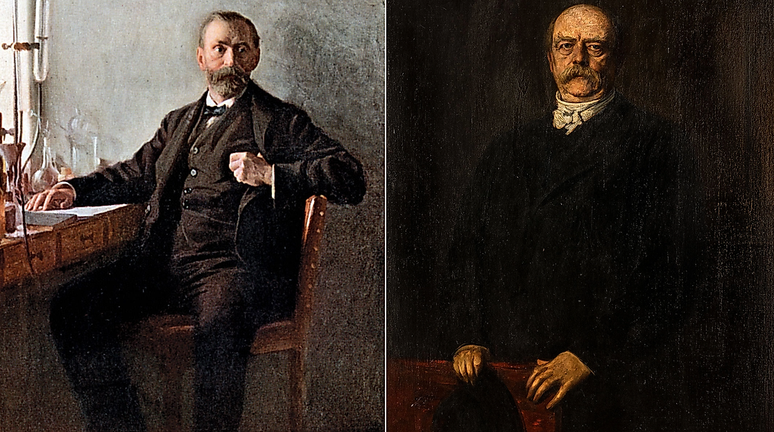 Alfred Nobel und Otto von Bismarck