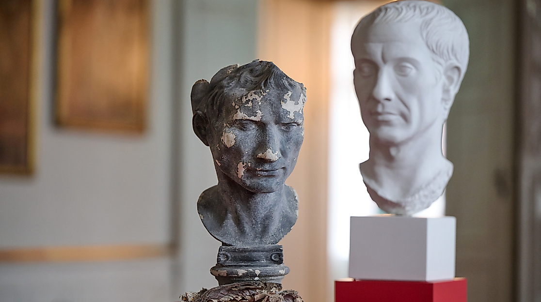 Pappe, Gips und Ton.  Antike Statuen um 1800