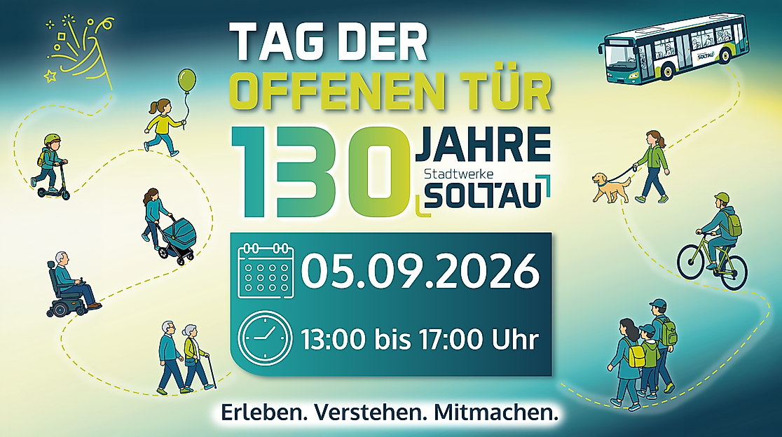130 Jahre Stadtwerke Soltau - Einladung zum Tag der offenen Tür