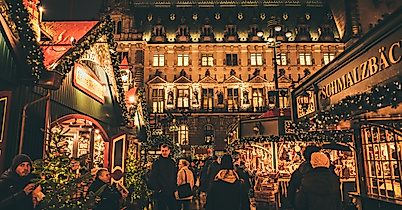 Weihnachtsmarkt Rathausmarkt Hamburg