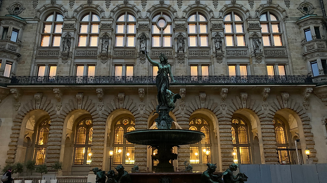 Innenhof des Hamburger Rathauses