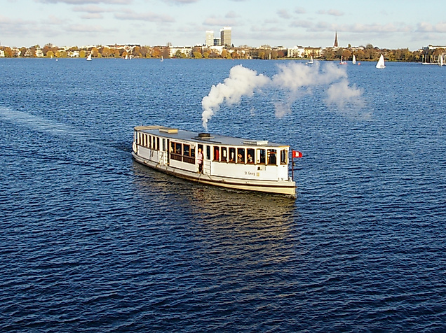 Alster-Rundfahrt mit Rondeelteich