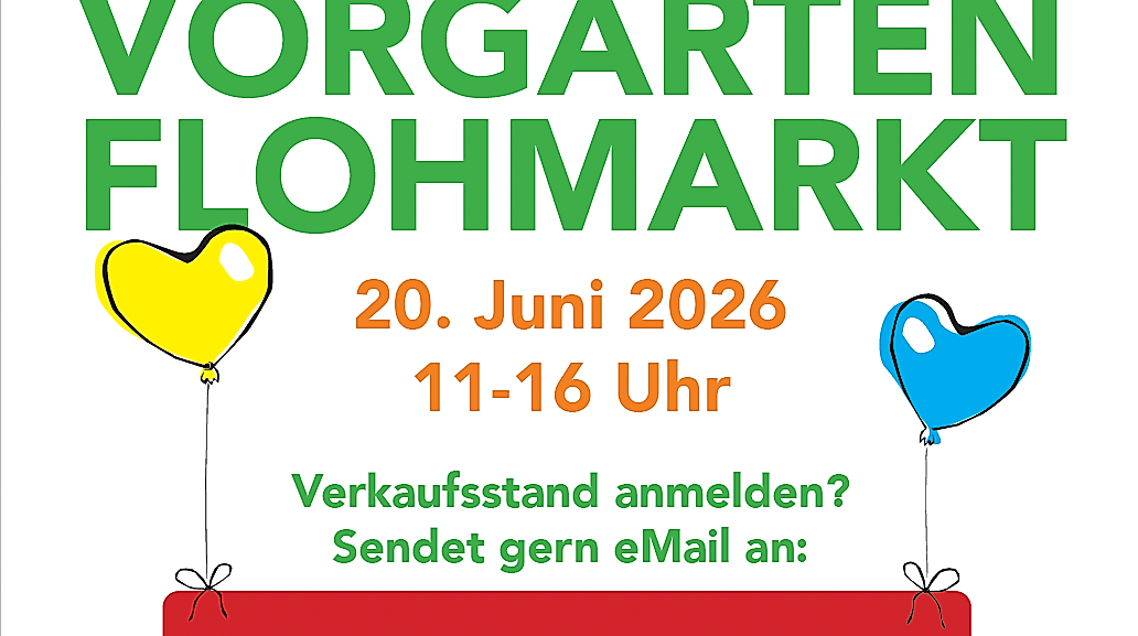 Flyer 1. Marienthaler Vorgartenflohmarkt