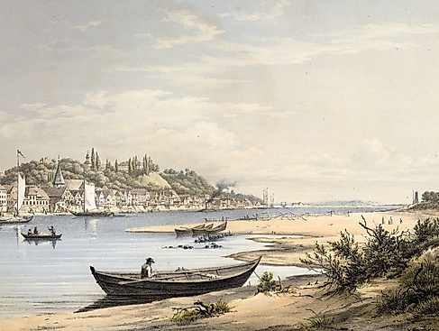 Ansicht von Lauenburg, 1859