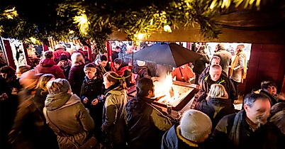 Together on the christmas market Barmbek