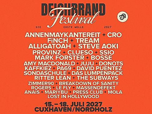 All Days + Camping + Frühanreise | DEICHBRAND Festival 2027