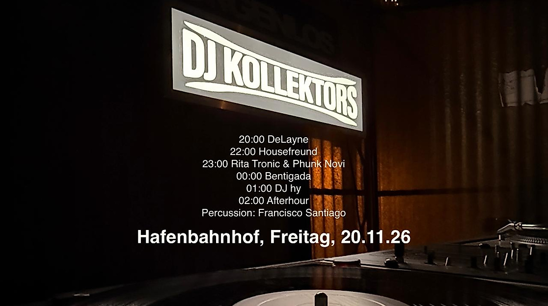 DJ Kollektors im Hafenbahnhof