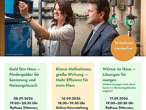 Wochen der Wärme- Geld fürs Haus