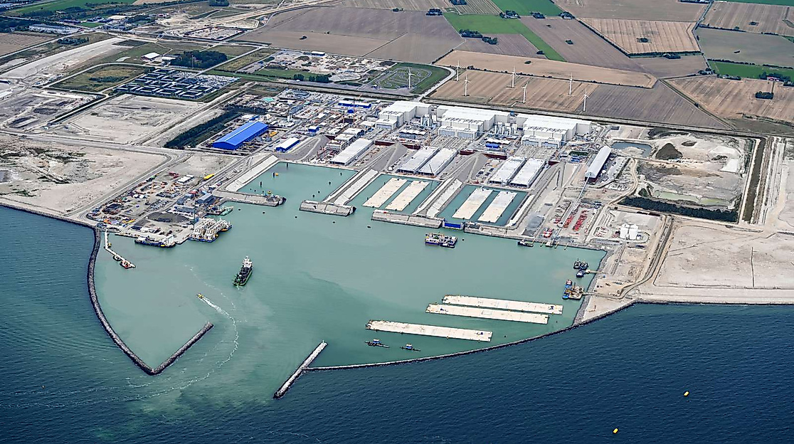 Tunnelelement-Fabrik in Rødbyhavn