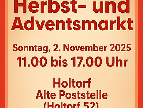Plakat Herbstmarkt