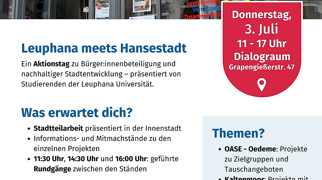 Mitgestalten vor Ort - Perspektiven aus den Stadtteilen