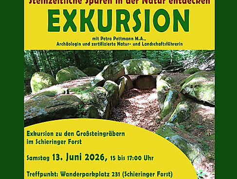 Entdeckertour: Steinzeitliche Spuren in der Natur entdecken - Großsteingräber im Schieringer Forst