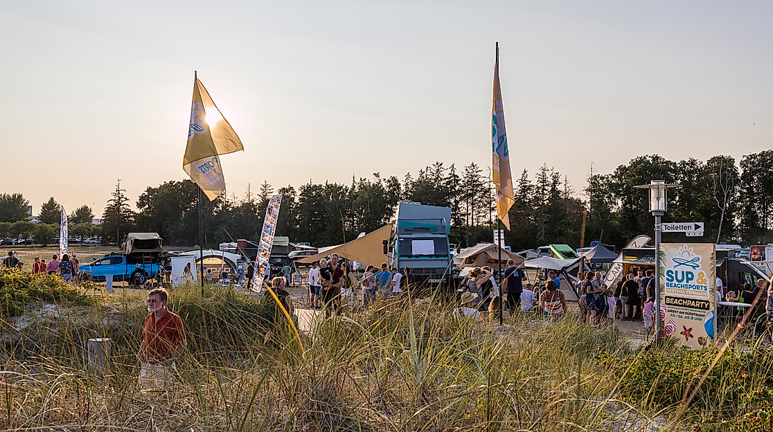 Beach Camp direkt hinter den Dünen