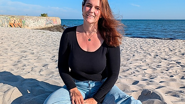 Yoga am Strand mit Anne