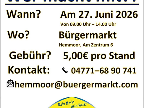 Flohmarkt beim Bürgermarkt