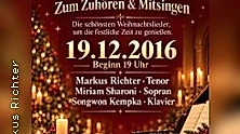Weihnachtskonzert zum Mitsingen und Zuhören
