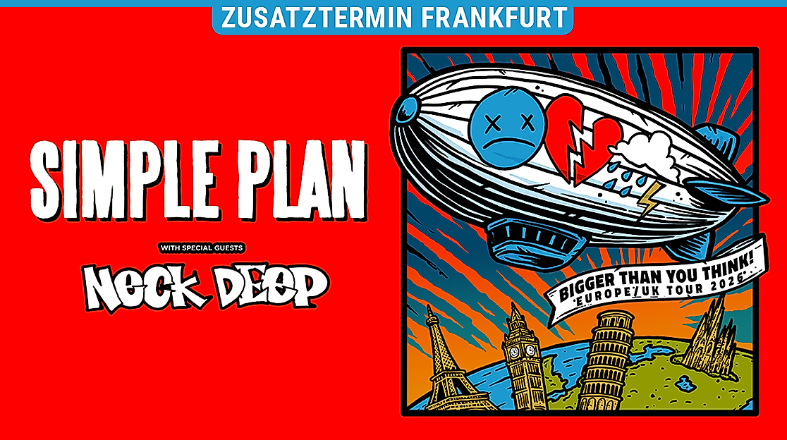 Simple Plan - Bigger Than You Think! Europe Tour 2026