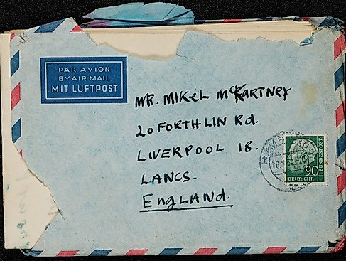 Brief von Stuart Sutcliffe