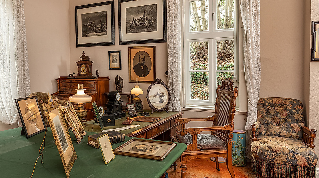 Das Arbeitszimmer Otto von Bismarcks, nachgestellt im Bismarck-Museum.
