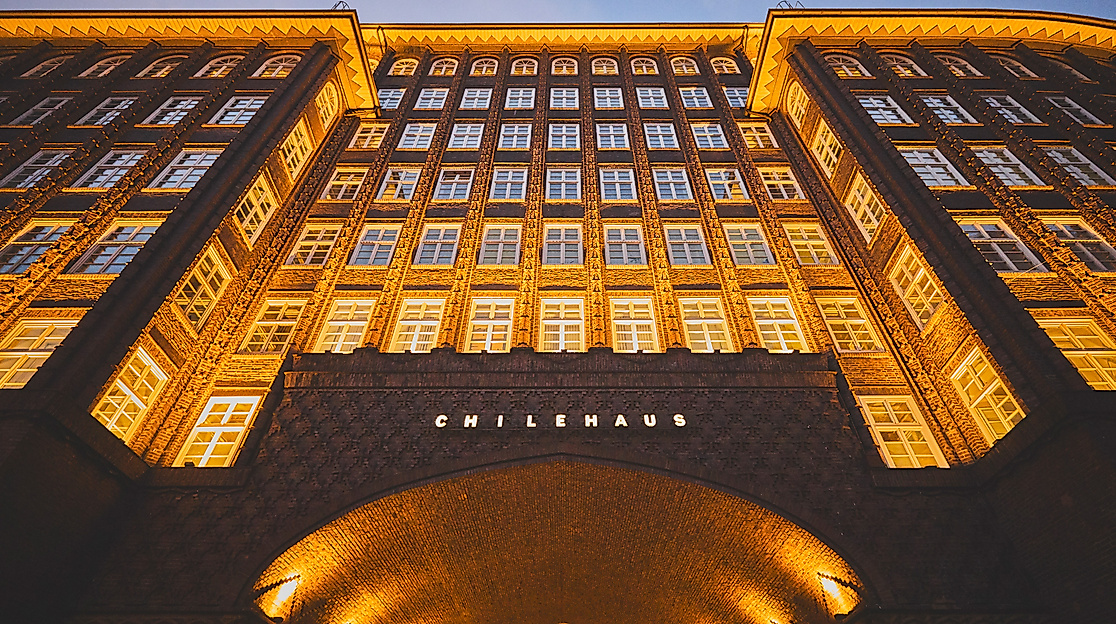 Chilehaus nachts