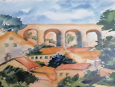 Künstlerische Inspiration in Aquarell