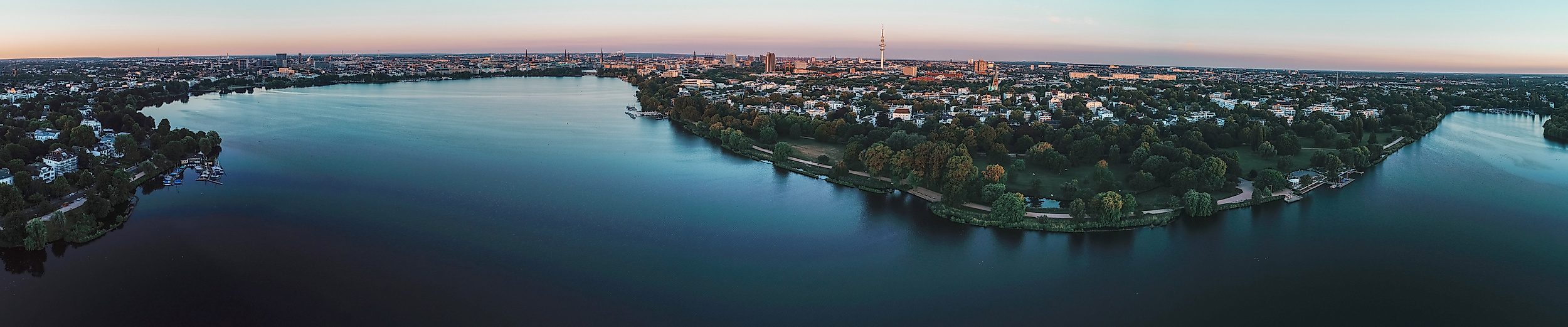 Außenalster Sonnenaufgang
