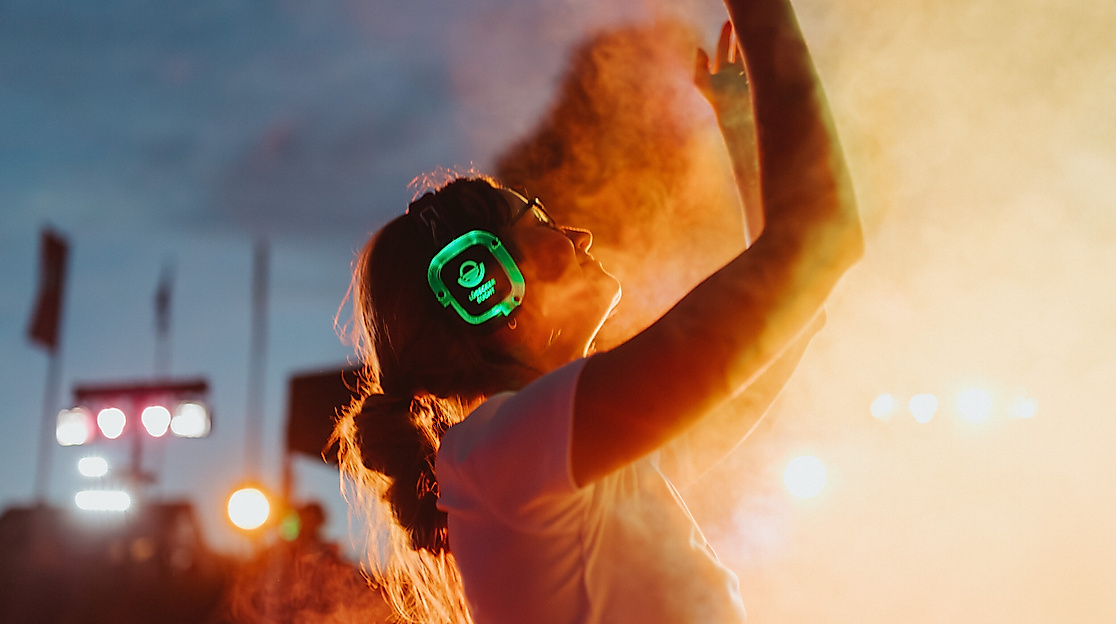 Silent Disco am Strand Lübecker Bucht