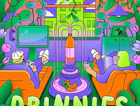Drinnies - it can happen anywhere, anytime.