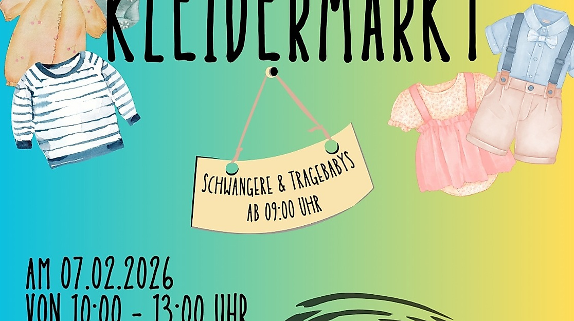 Plakat 3. Kinderkleidermarkt Waldenau-Datum