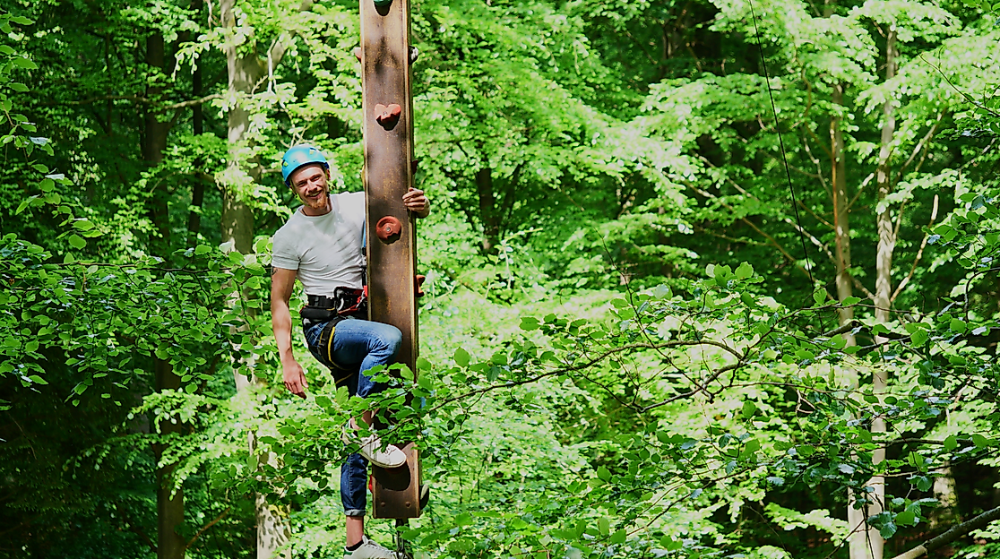KIetterschlange schnurstracks Kletterpark
