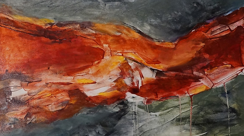 Öl auf Leinen, 80 x 80 cm