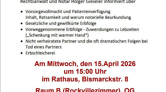 Plakat zur Veranstaltung