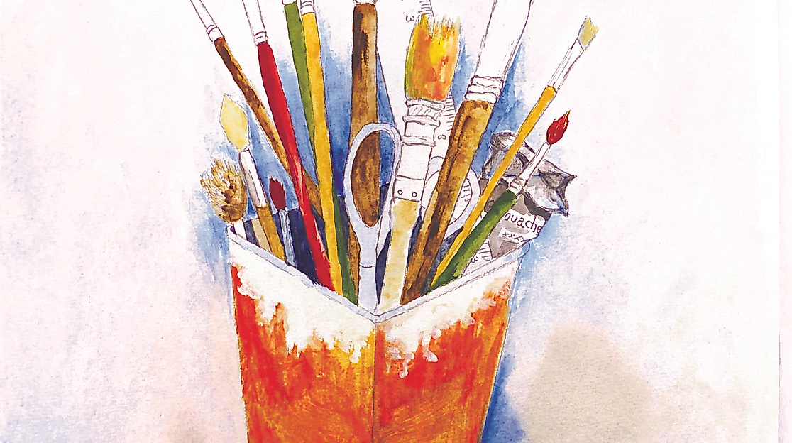 Mit Herz und Pinsel Bild von Eva Diestelmann