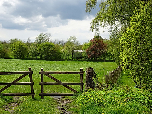Zugang zur Streuobstwiese Warnsdorf