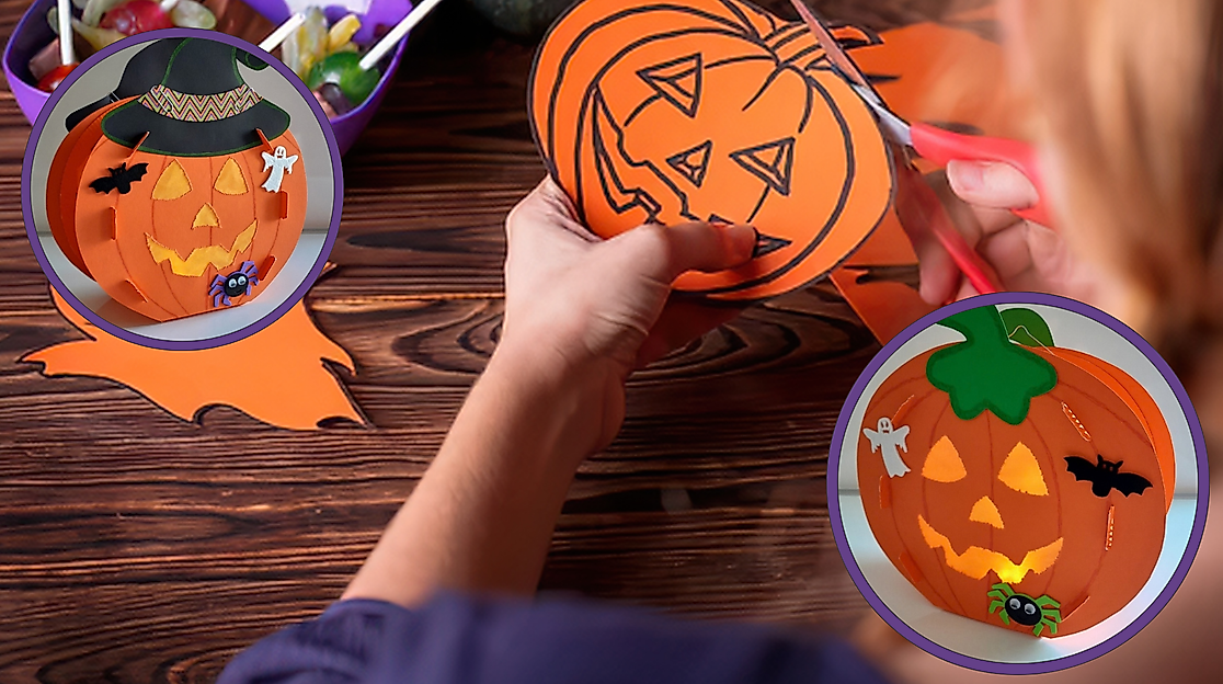 Halloween-Laternenbasteln für Kinder