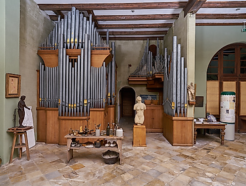 Künstleratelier von Hugo Körtzinger mit Walcker-Orgel Opus 2576