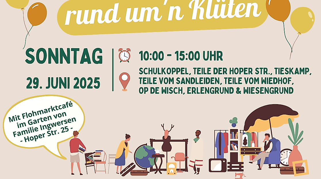 Straßenflohmarkt rund um'n Klüten
