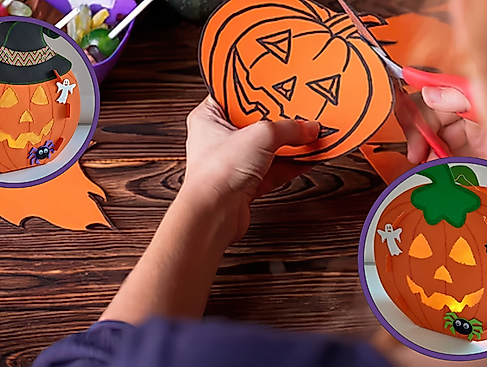 Halloween-Laternenbasteln für Kinder