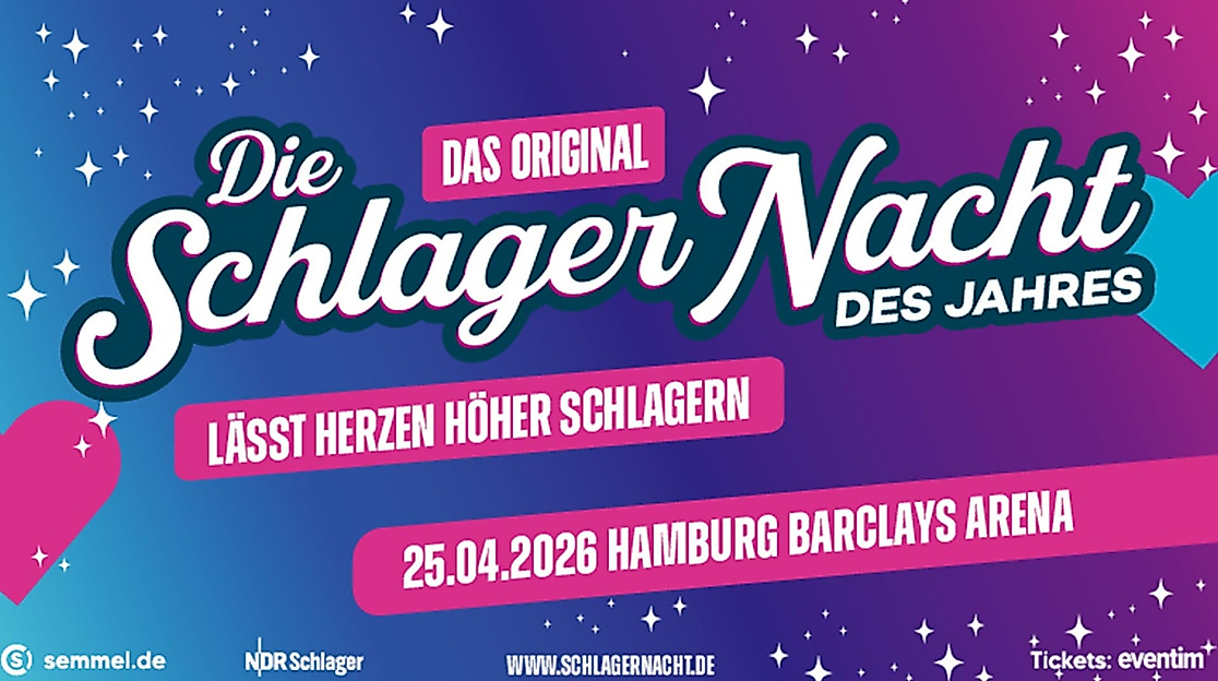Die Schlagernacht des Jahres 2026