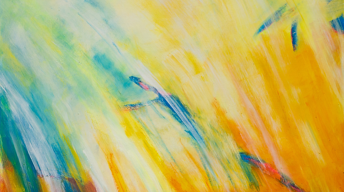 Lichtfall, Acryl auf Leinwand 80x80 cm