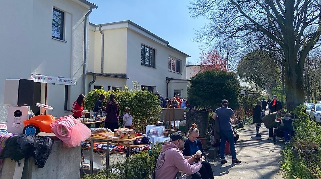 flohmarkt in der Bauhaussiedlung