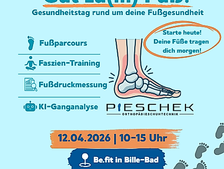 Gut zu(m) Fuß - Gesundheitstag rund um deine Fußgesundheit