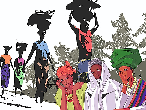 „Rest for the Weary“ von der Künstlerin Gift Amarachi Ottah