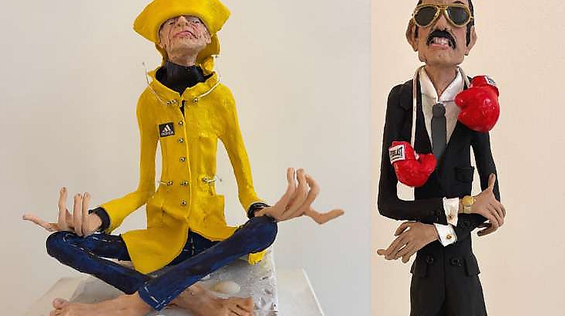 Zwei weitere schräge Typen - zu sehen in der Antikult Gallery.