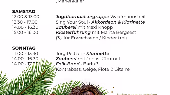 Martinsmarkt Programm