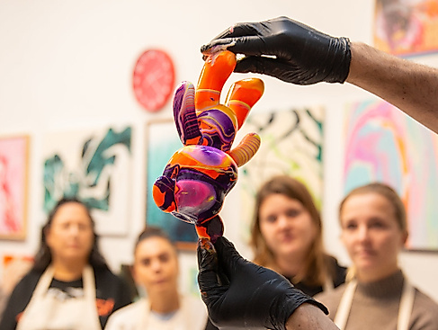 Paint your Bear workshop Prozess kurs