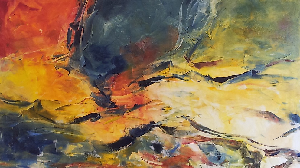 Öl auf Leinen, 80 x 80 cm