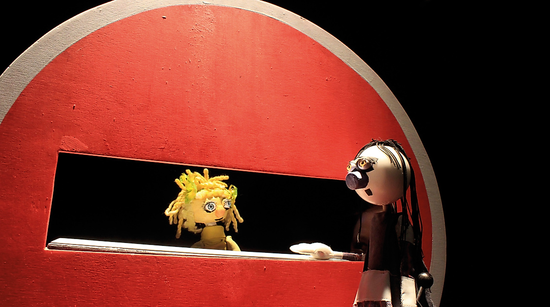 Puppentheater-Szene