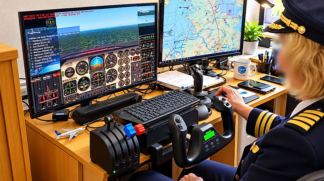 flusi-pilotin - Bild mit KI bearbeitet.