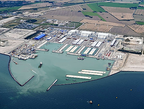 Tunnelelement-Fabrik in Rødbyhavn